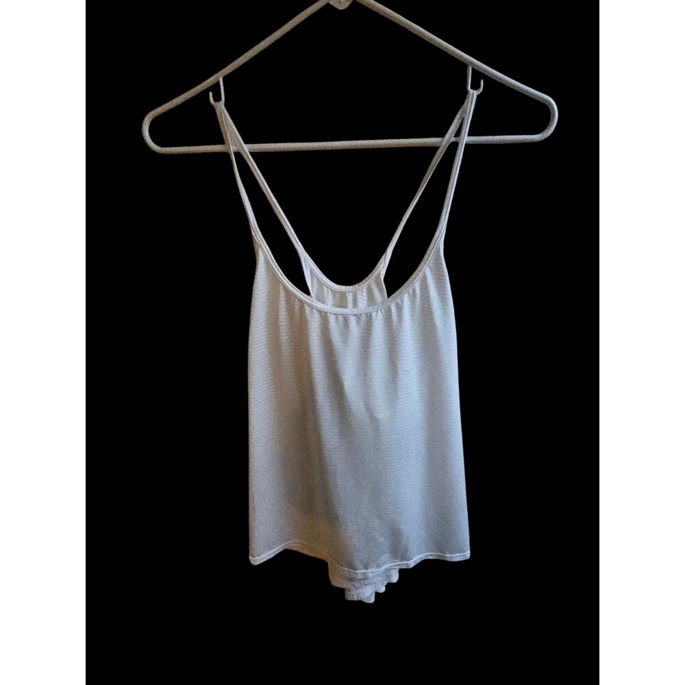 Halara White Sheer Top Cris Cross Large